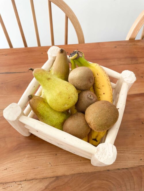 Corbeille à Fruits Beldi en Bois de Citronnier | Artisanat