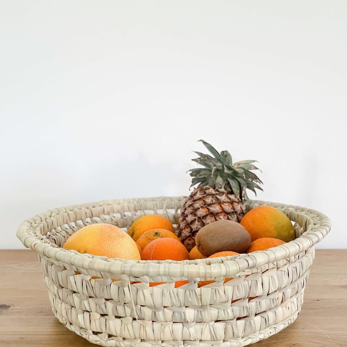 Corbeille Ronde en Osier Artisanale | 32x10 cm