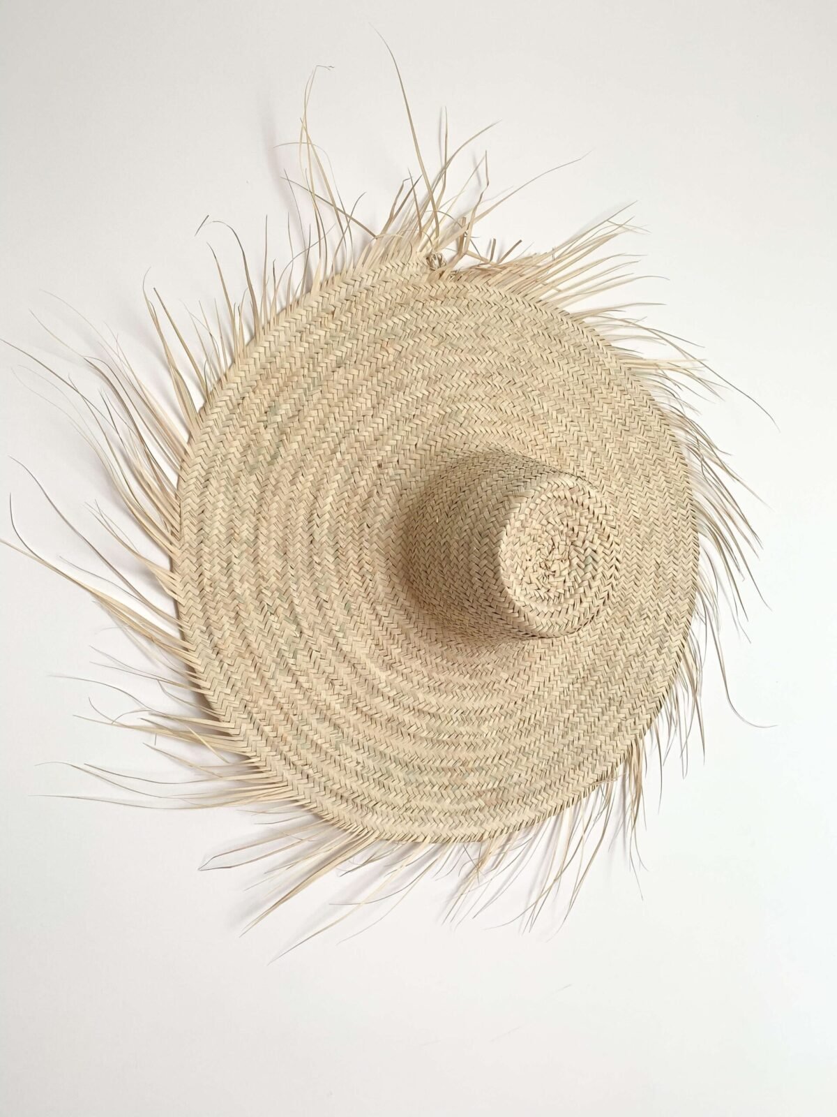 Chapeau de Paille Bohème à Franges | Diamètre 57 cm