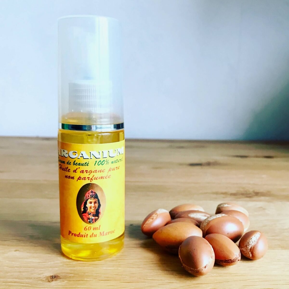 Huile d'Argan Pure 60ml | Soin Naturel Visage, Corps & Cheveux