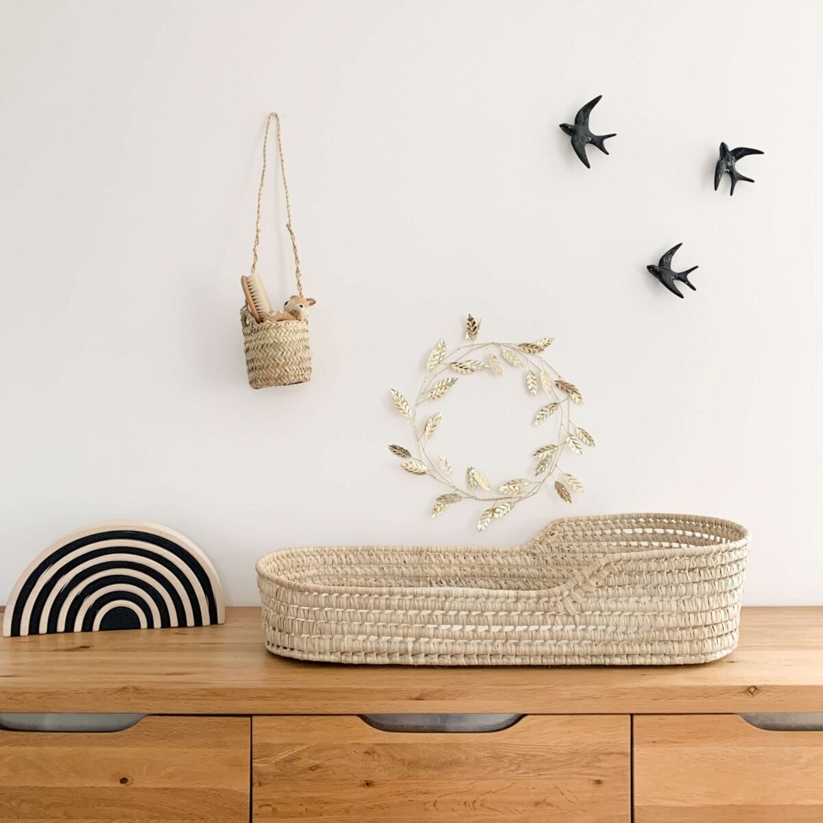 Panier à Langer en Osier Tressé | 72x32x10 cm