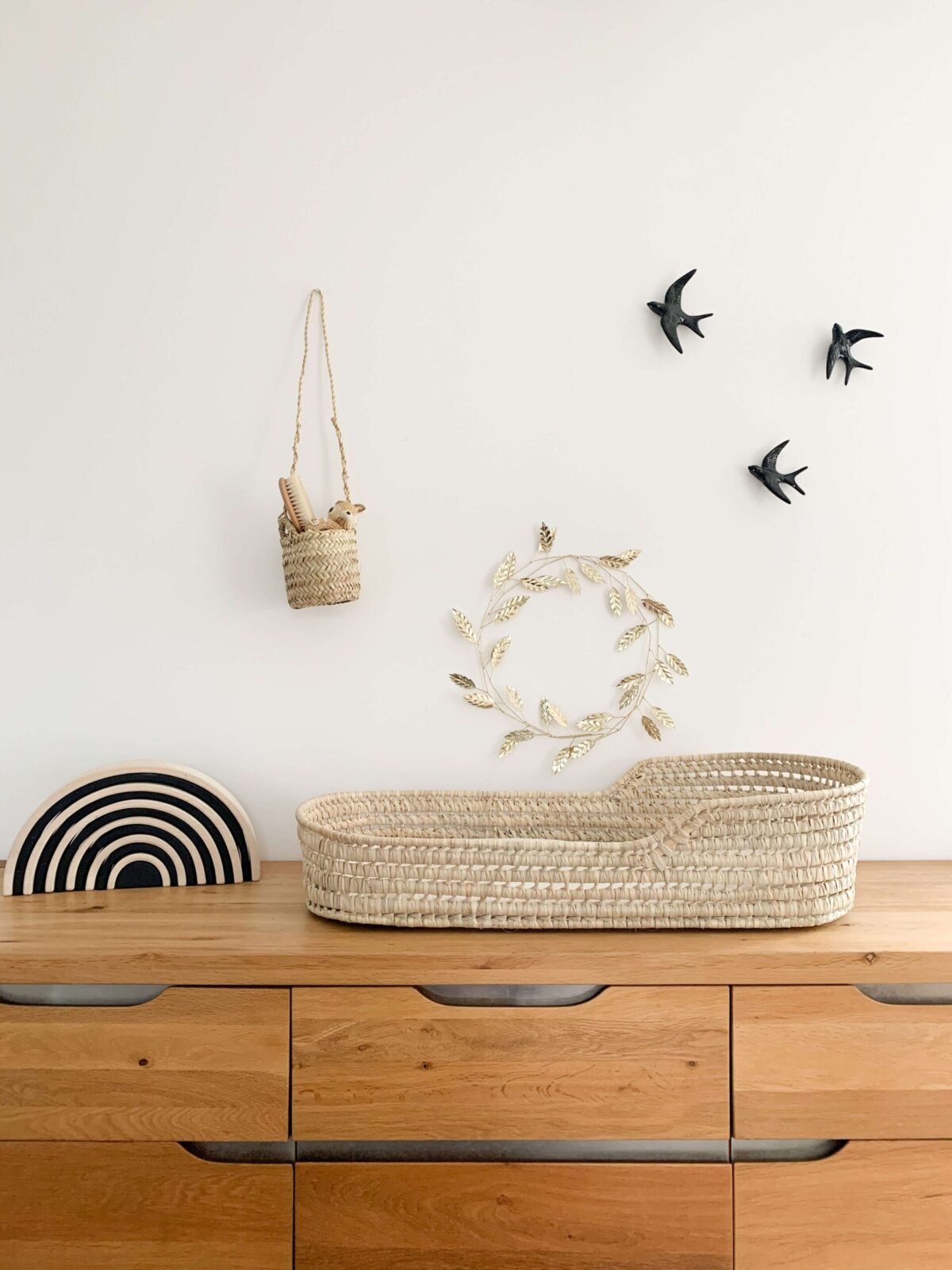 Panier à Langer en Osier Tressé | 72x32x10 cm