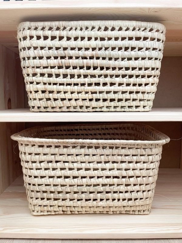 Panier de rangement en osier