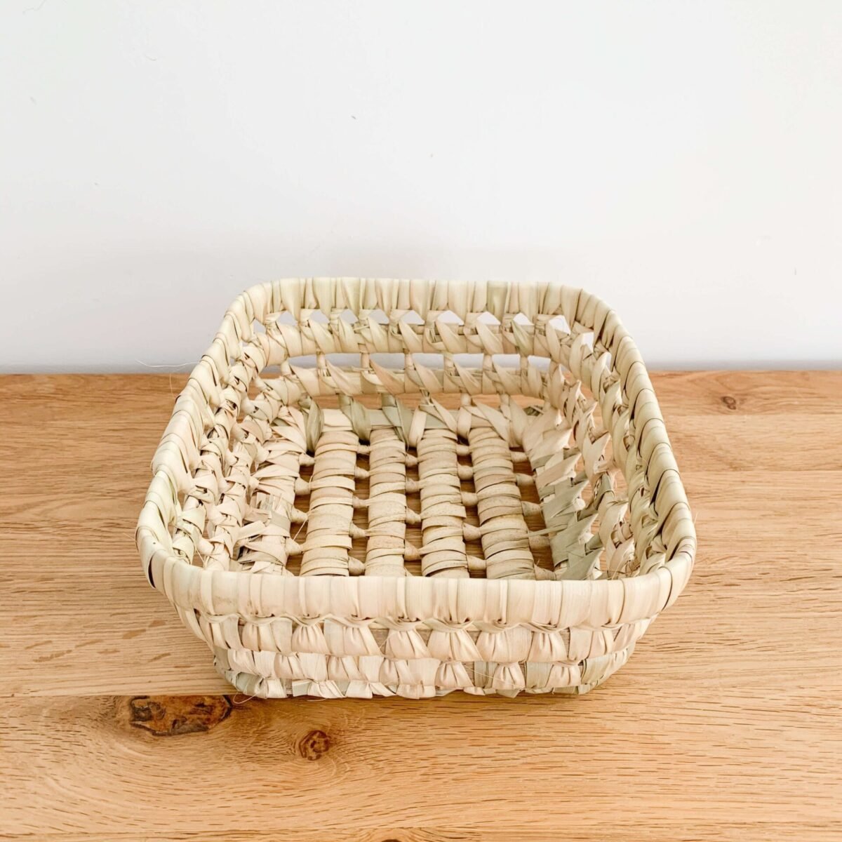 Panière Carrée en Osier | 17x17x7 cm