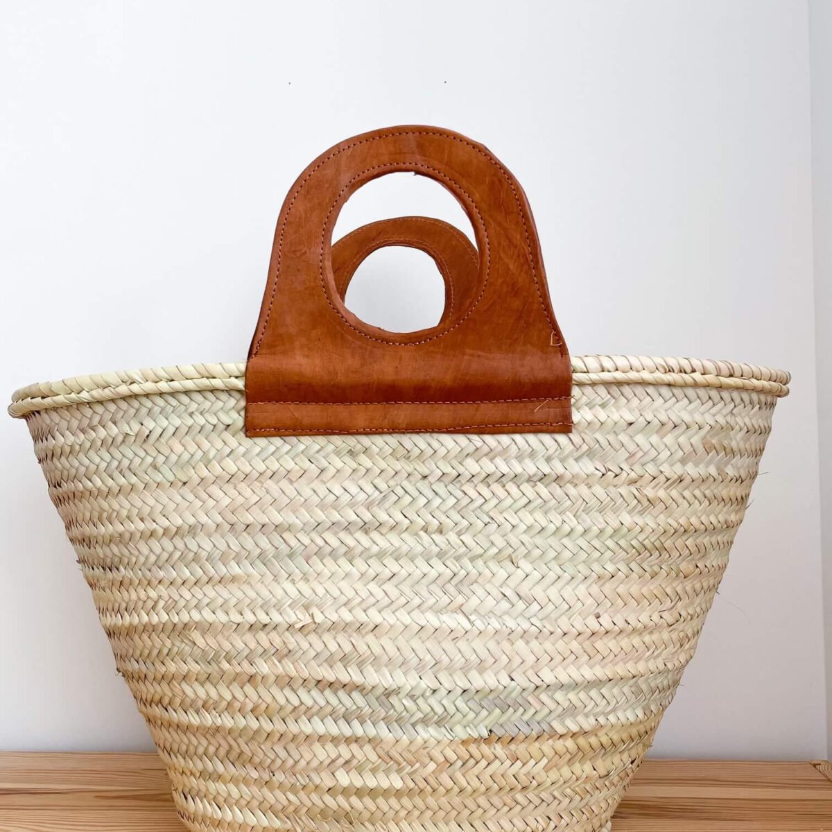 Panier Osier Ania Cuir