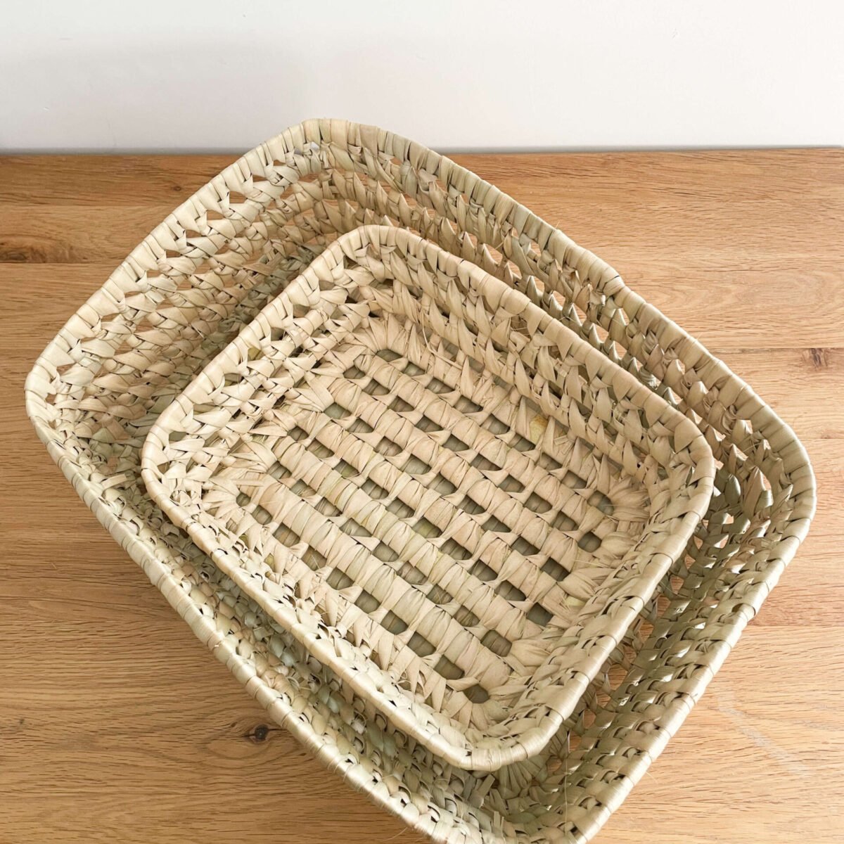 Panière Rangement Osier Tressé