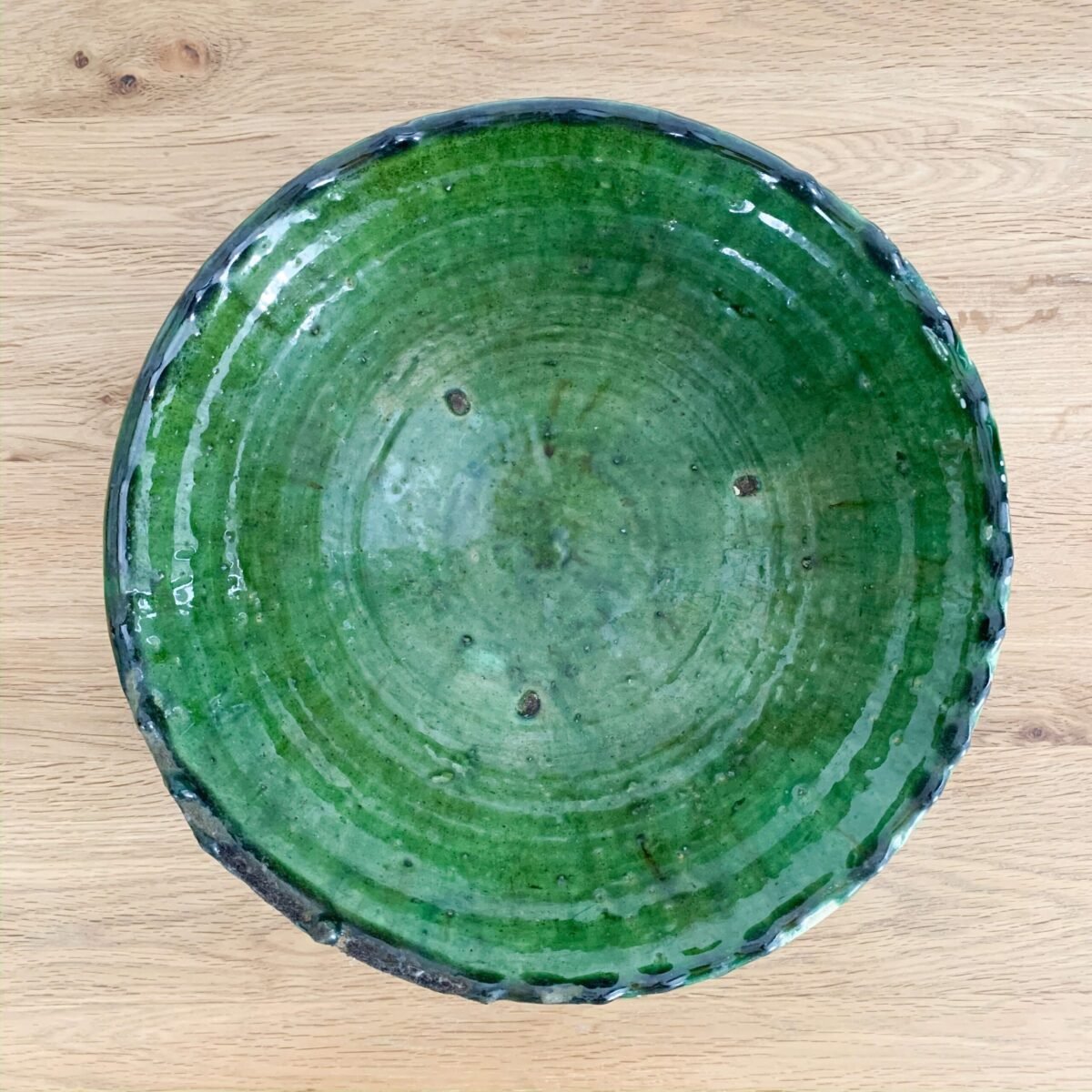 Saladier Tamegroute en Poterie Émaillée | 24x9 cm