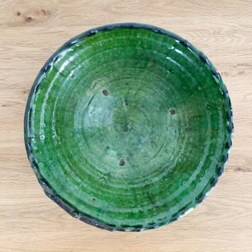 Saladier Tamegroute en Poterie Émaillée | 24x9 cm
