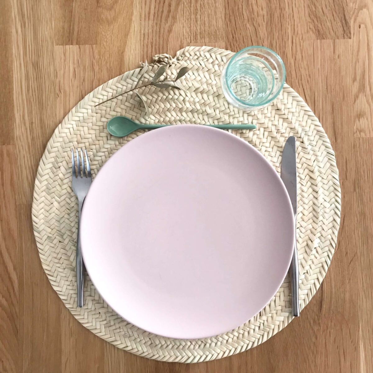 Set de Table Rond en Osier Tressé | Lot de 2 | 40 cm