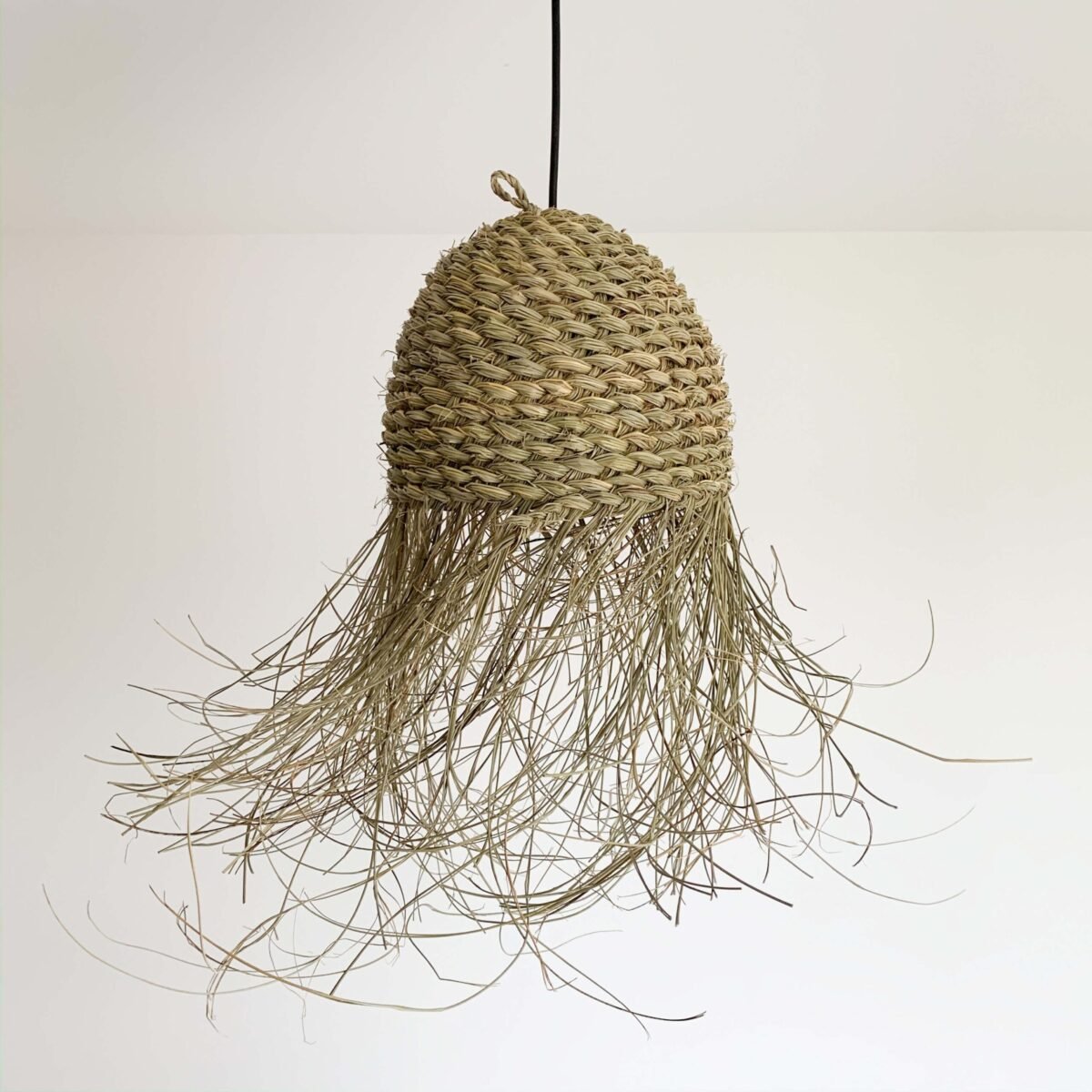 Suspension Boule en Osier Bohème | Artisanat Marocain | 25 cm