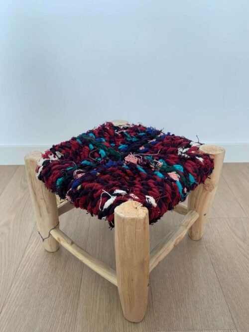 Tabouret Baldi Marocain Multicolore | 21x25 cm