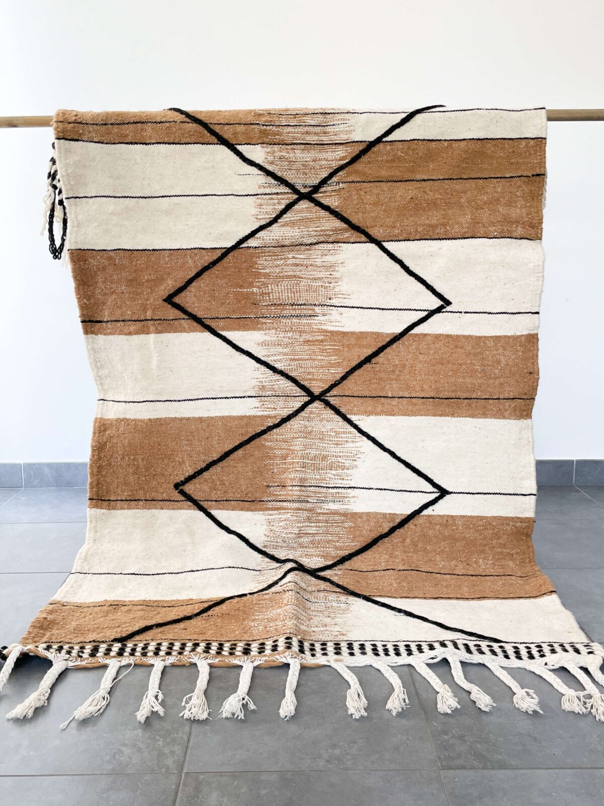 Tapis Berbère en Laine | 102x151 cm | Fait Main | Authentique