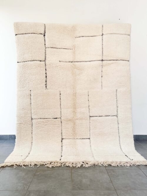 Tapis Beni Ouarain Laine Artisanale | 159x216 cm