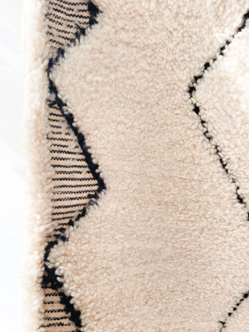 Tapis Berbère Couloir Fait Main | 307x86 cm | Laine Naturelle