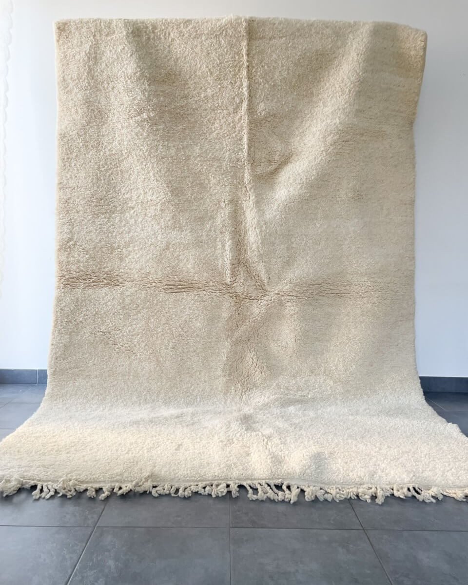 Tapis Berbère Laine Blanc