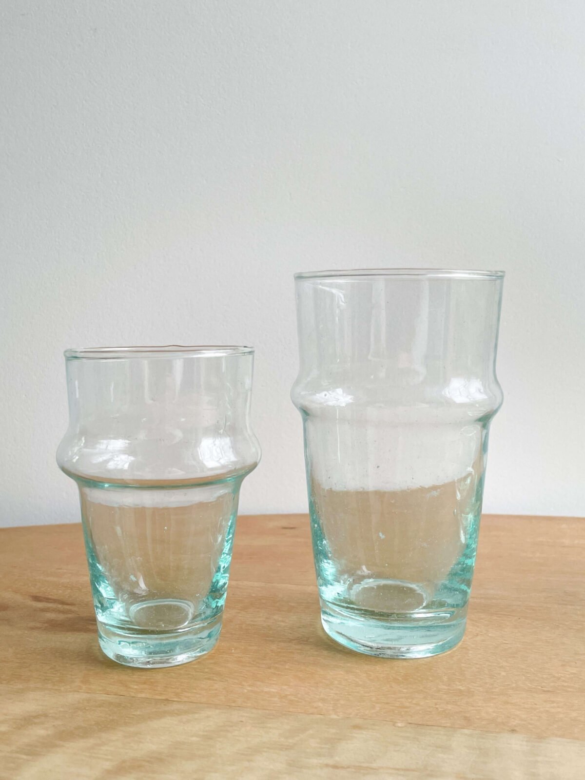 Verres Beldi Traditionnels Soufflés | Lot de 2 | 2 Tailles