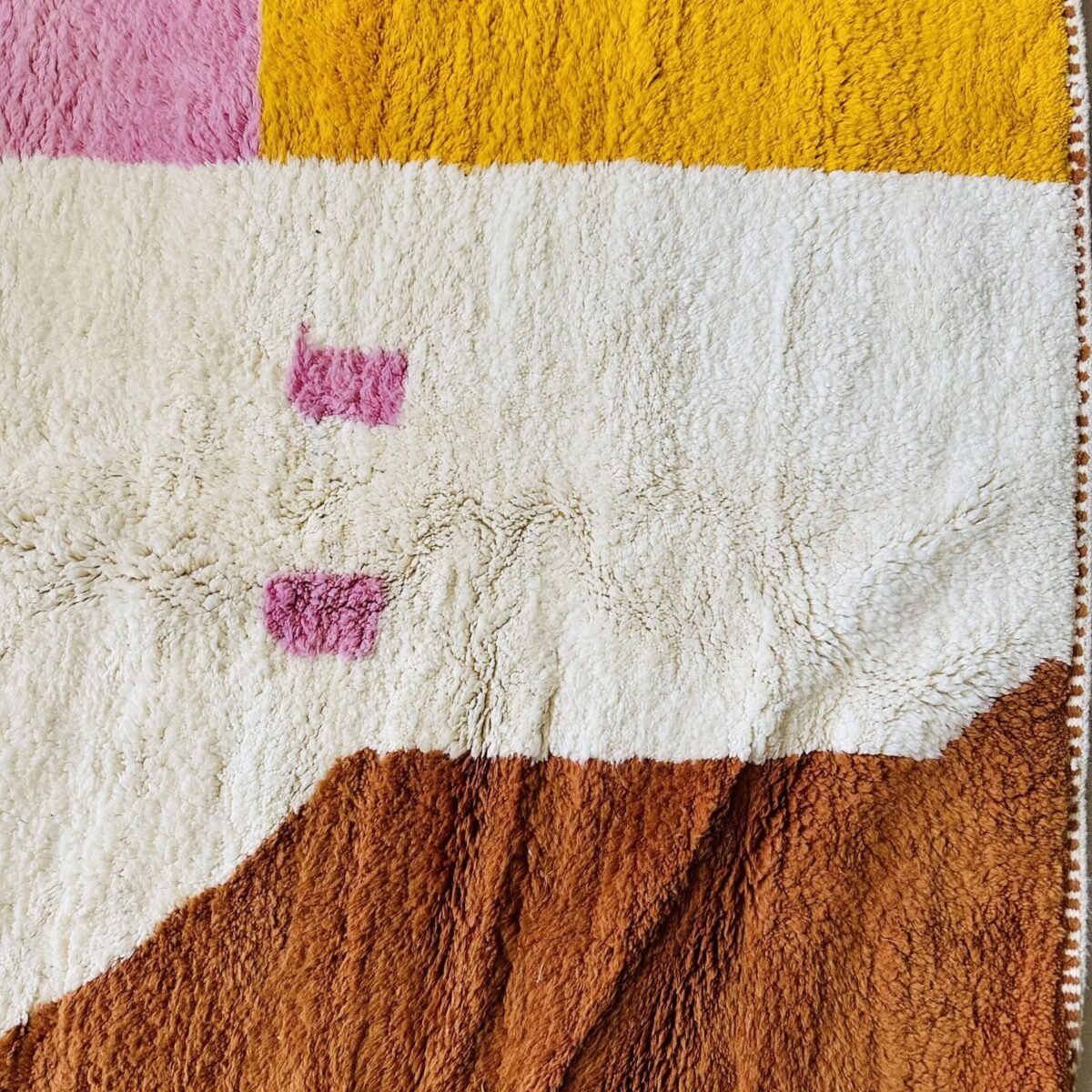 Tapis Berbère Laine Naturelle Grand Format | 268x180cm | Fait Main