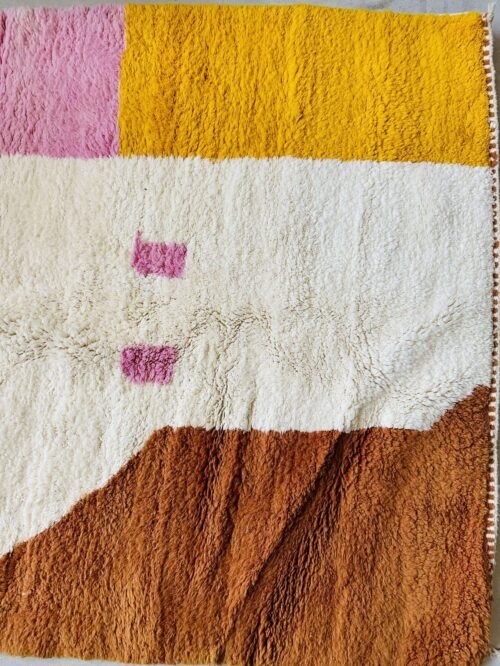 Tapis Berbère Laine Naturelle Grand Format | 268x180cm | Fait Main