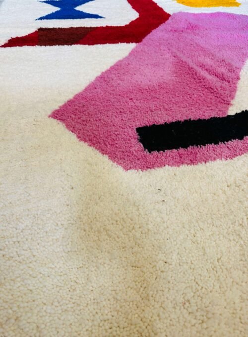 Tapis Berbère Beni Ouarain Authentique | 264x179 cm | Laine Naturelle