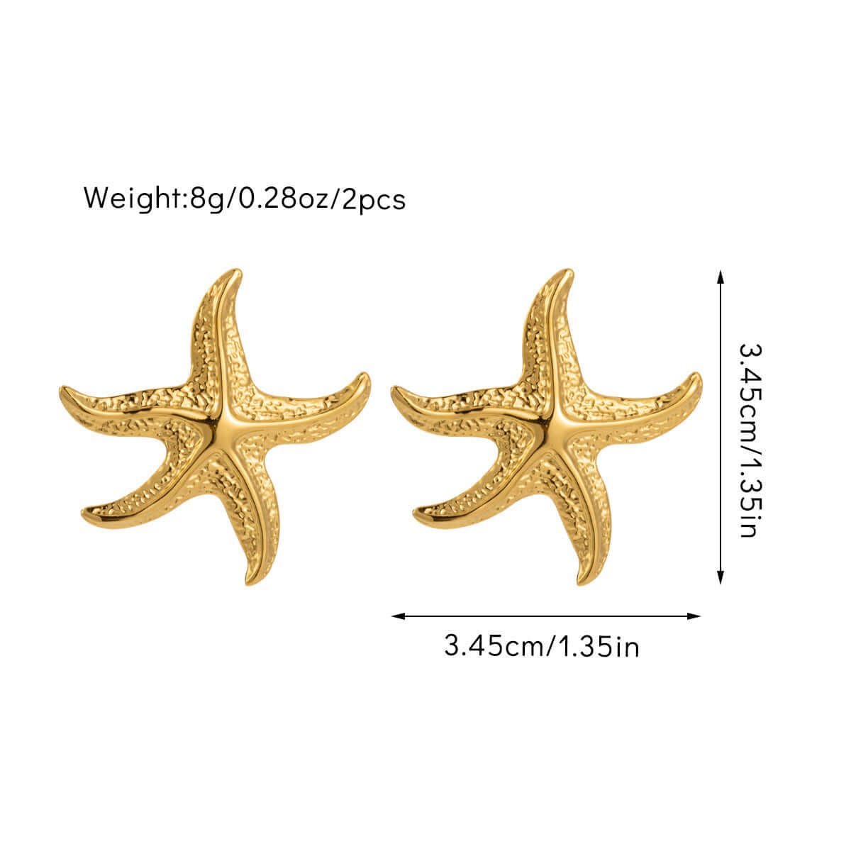 Boucle d'oreille Etoile