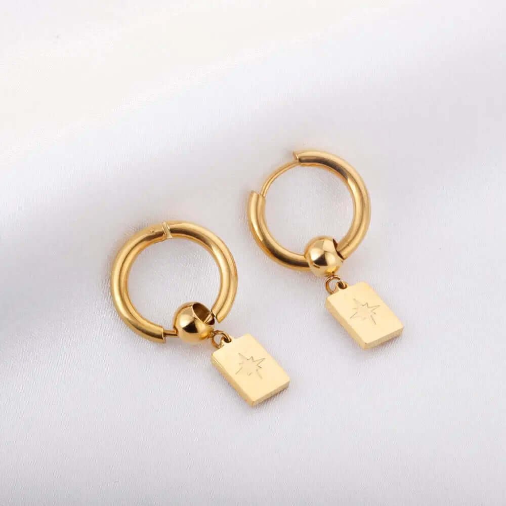 Boucle d'oreille doré