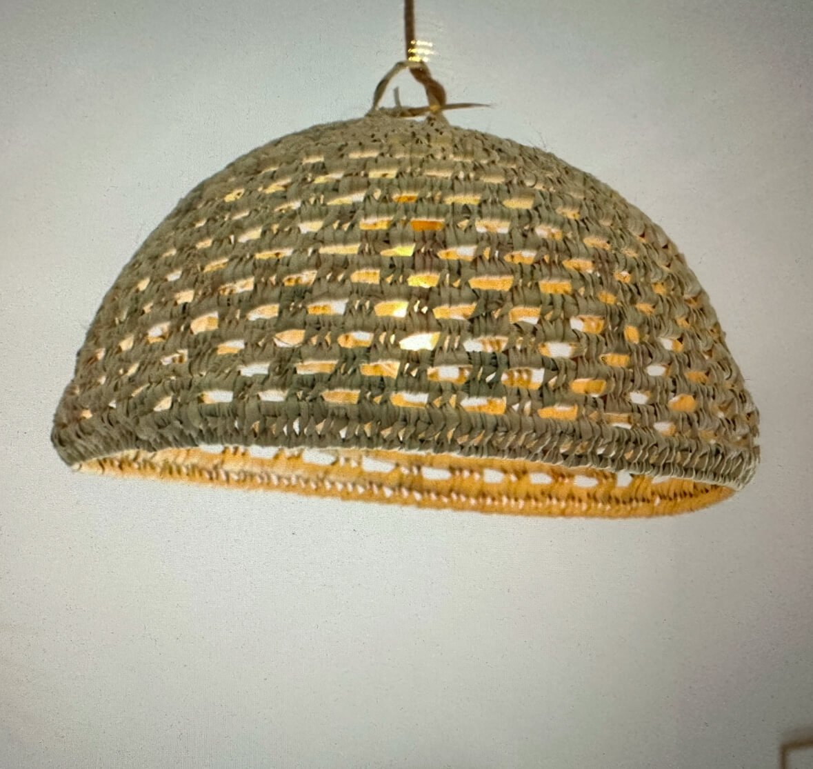 Suspension en Osier Rond