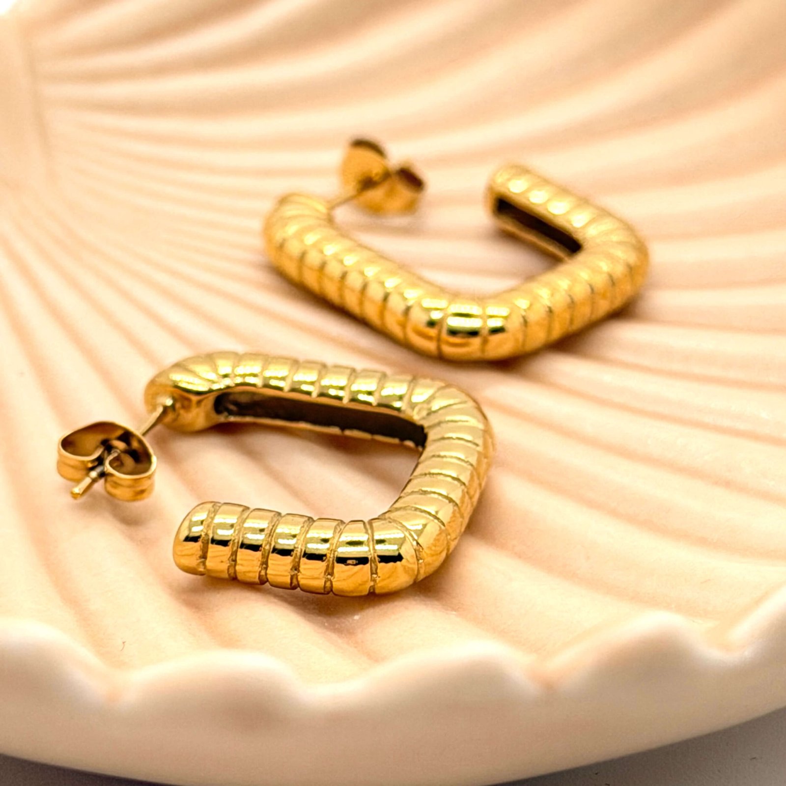 Boucle d'oreilles Carrées