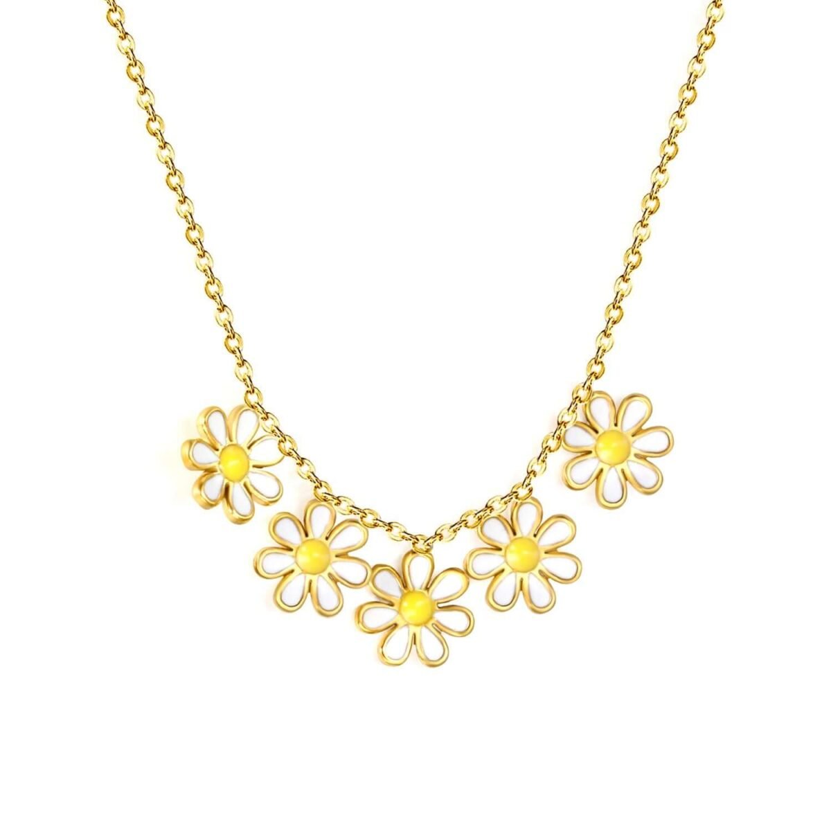 Collier a Pétale en plaqué or