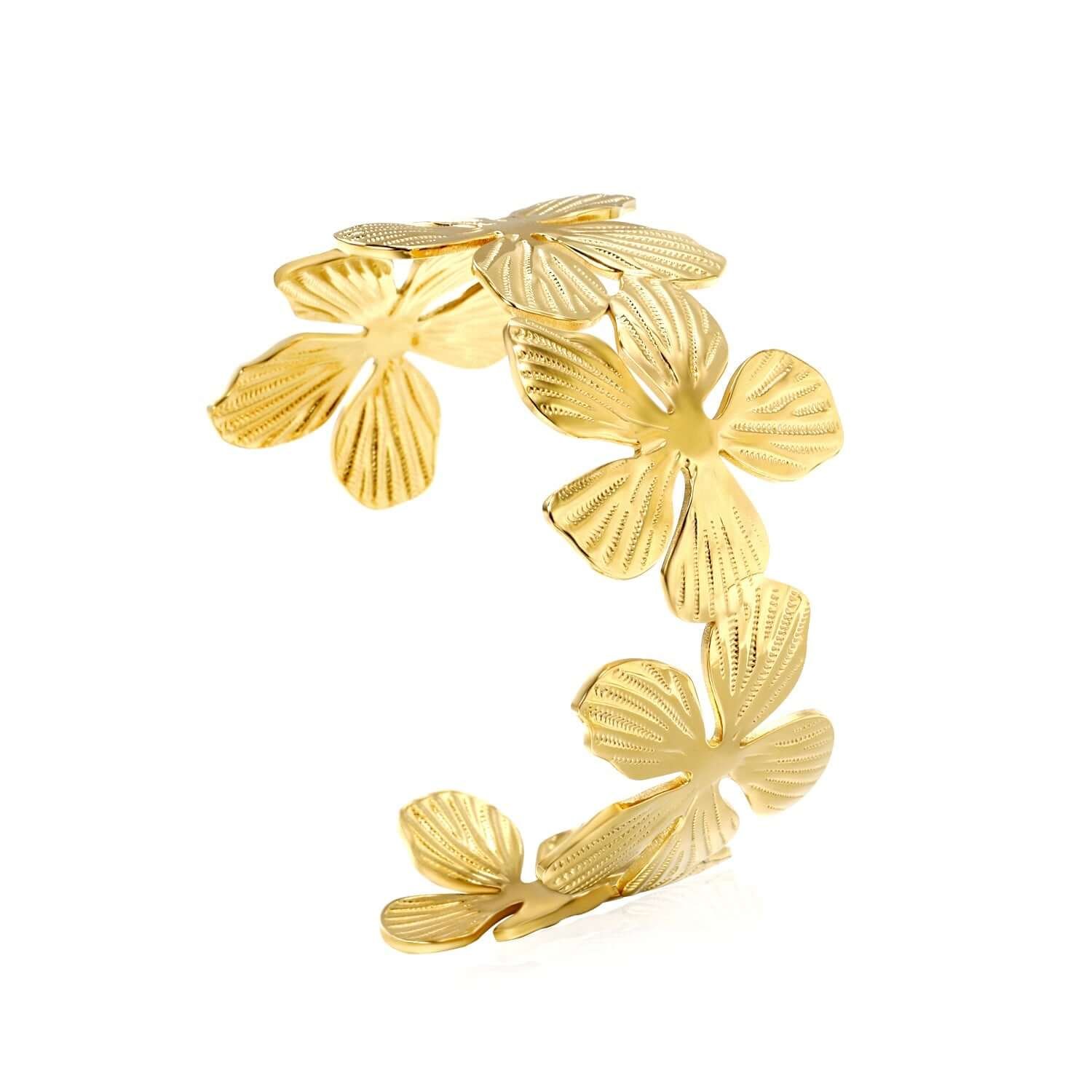 Bracelet Souple a Fleurs