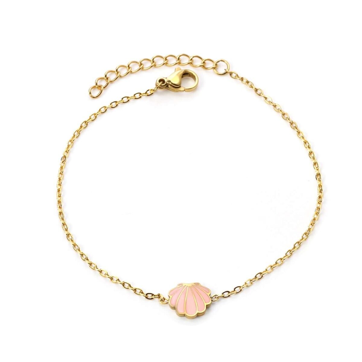 Bracelet doré a Coquillage