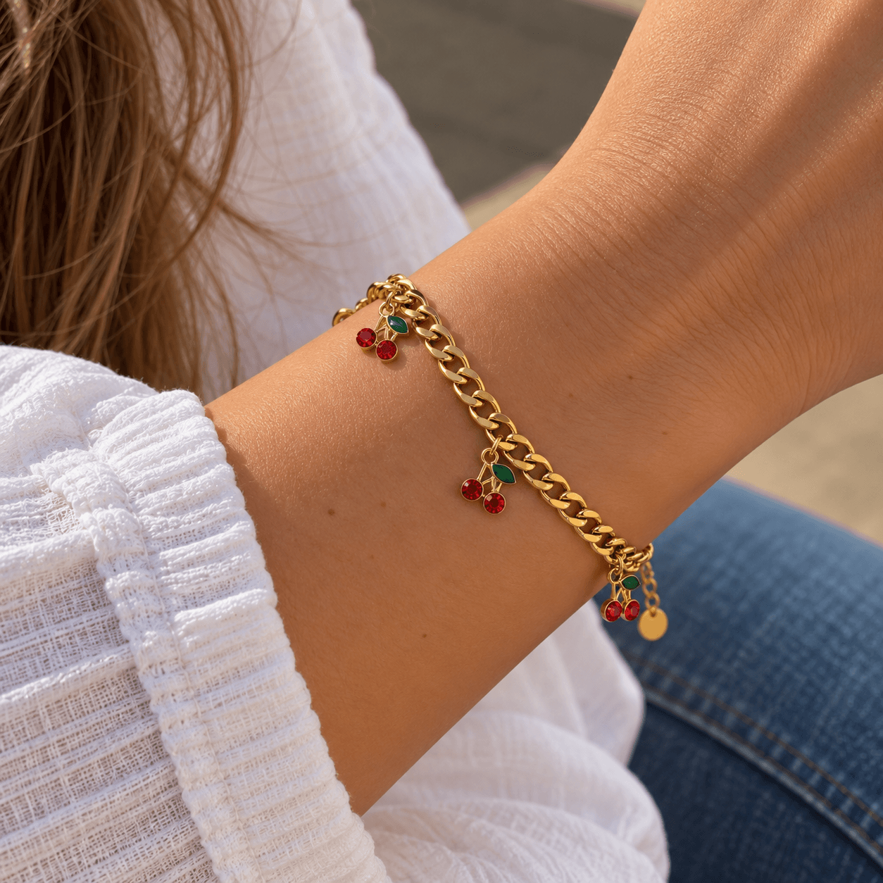 Bracelet accessoire Cerise