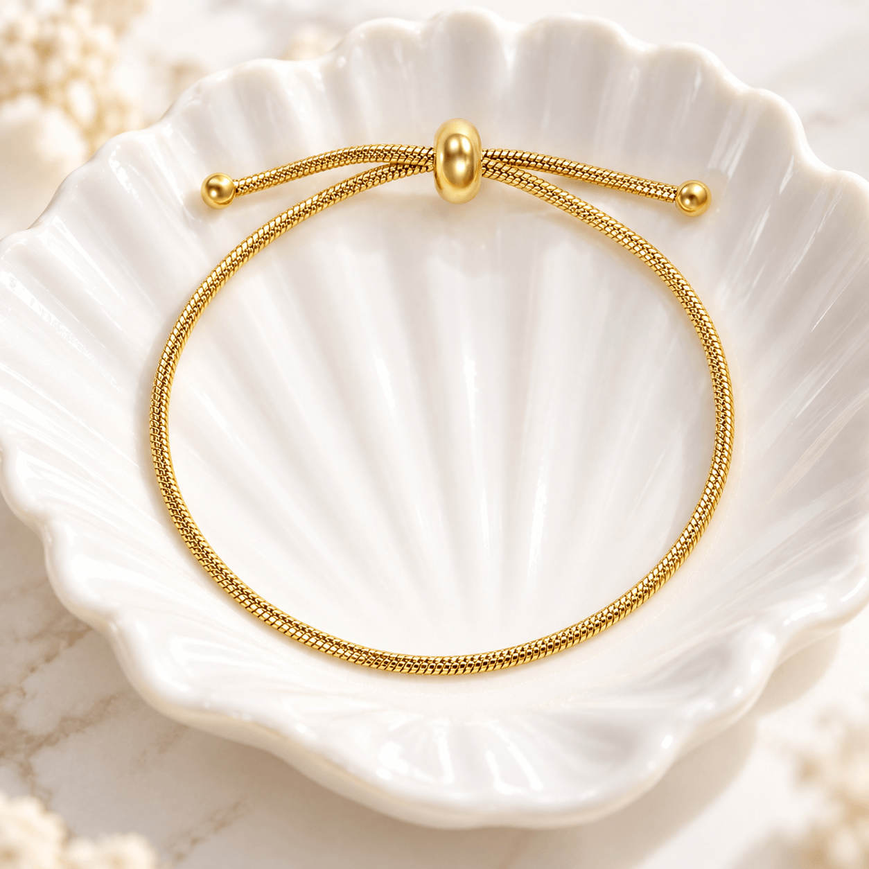 Bracelet a Maillons Ronds Creux