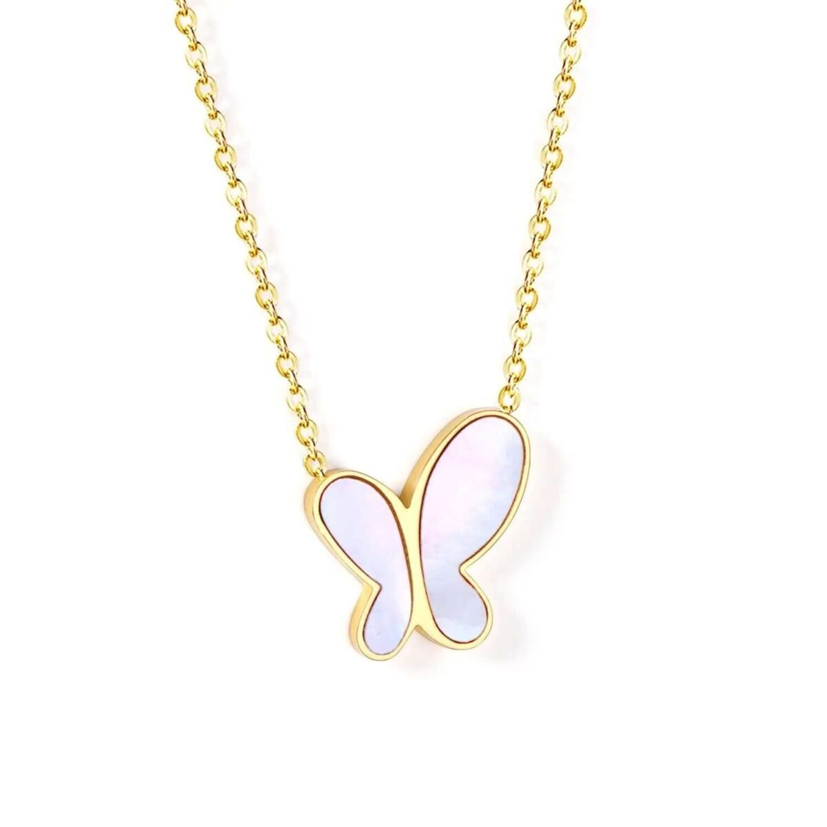 Collier Papillon en plaqué or