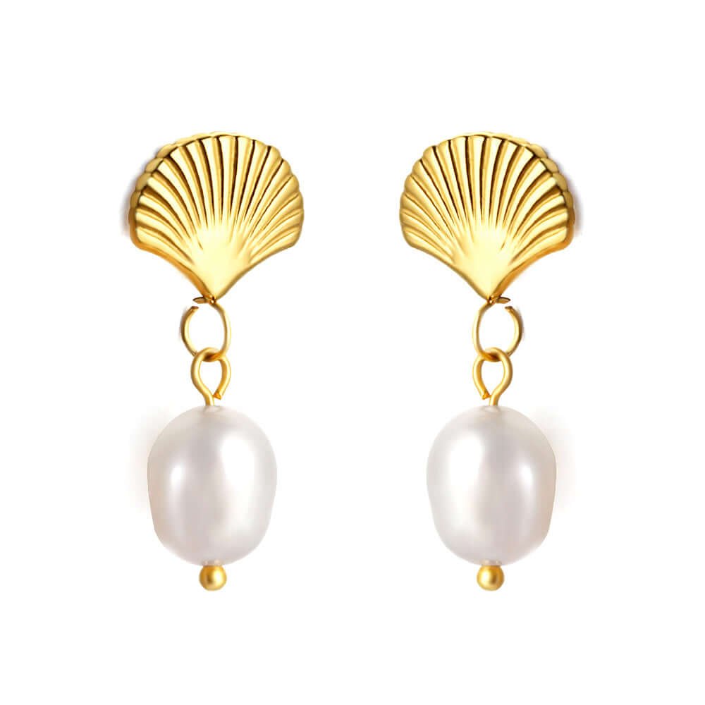 Boucles d'oreilles Perle éventail