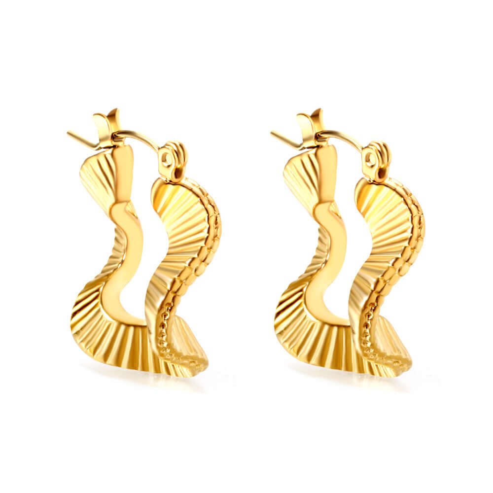 Boucles d'oreilles Doré ronde