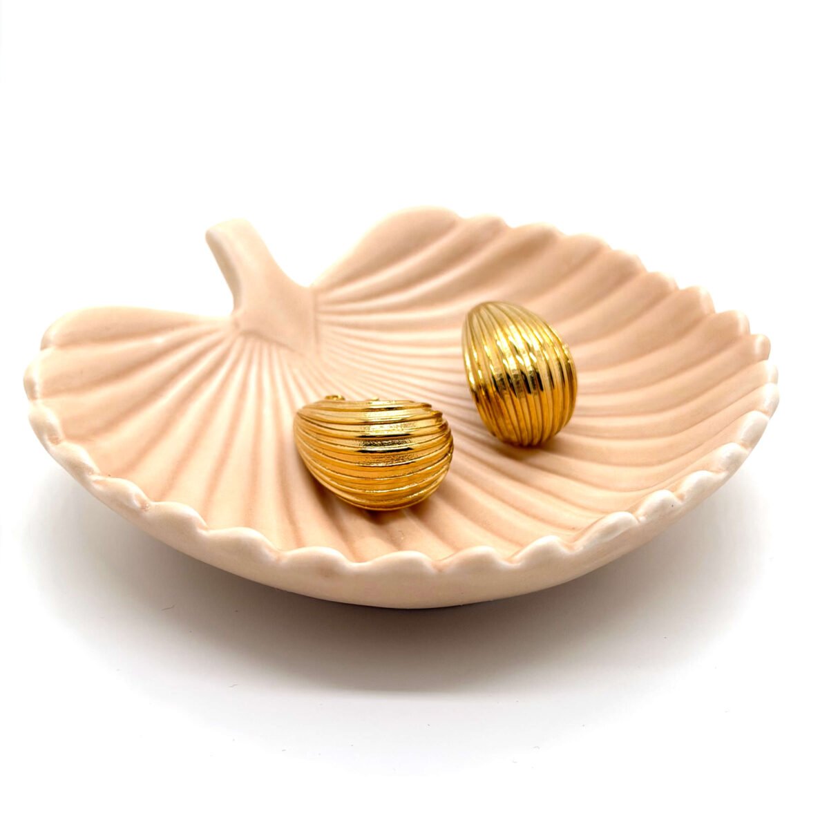 Boucles d'oreilles Ovale doré