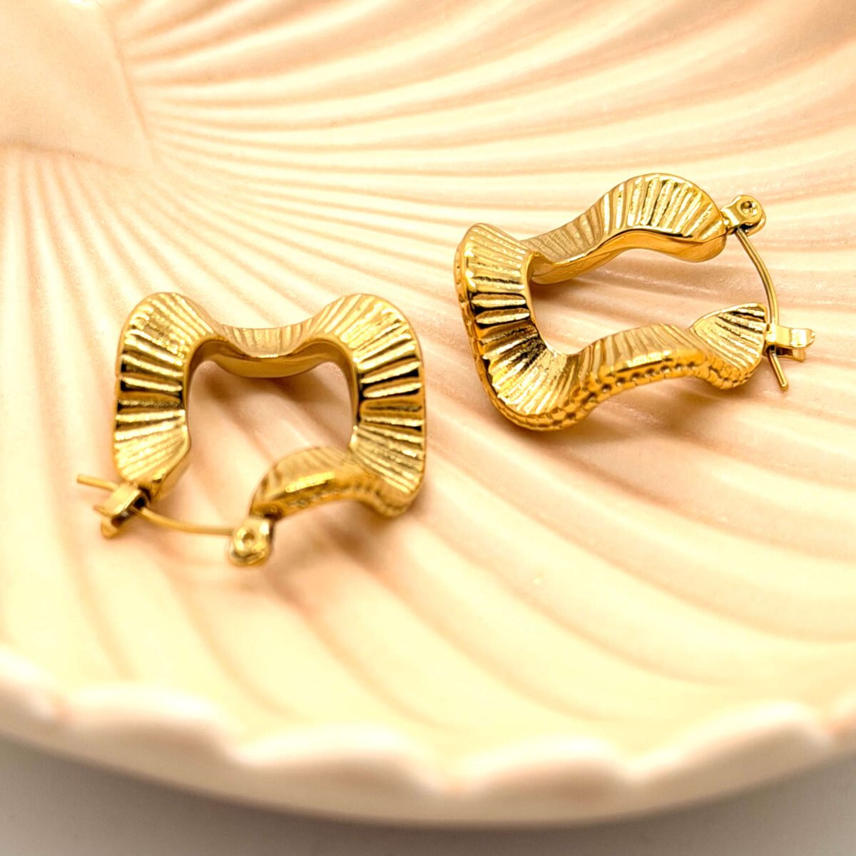 Boucles d'oreilles Doré ronde