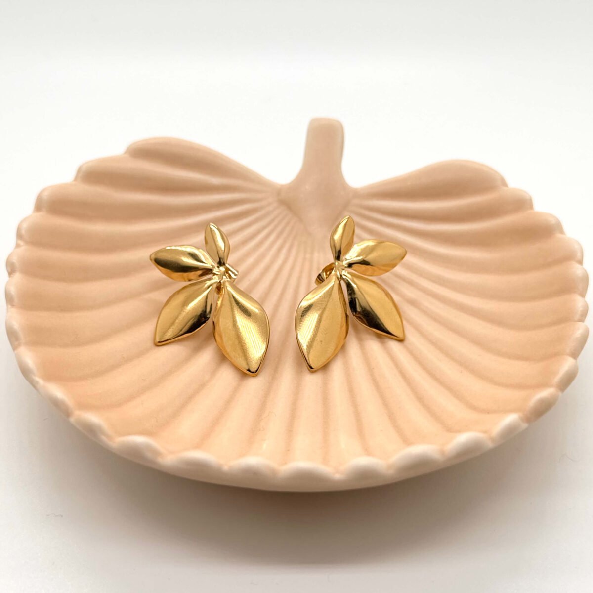 Boucles d'oreilles 4 feuilles Doré