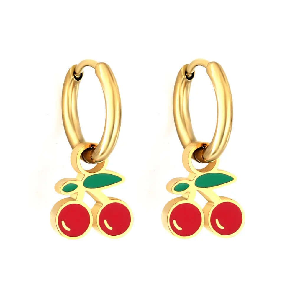 Boucles d'oreilles Cerise