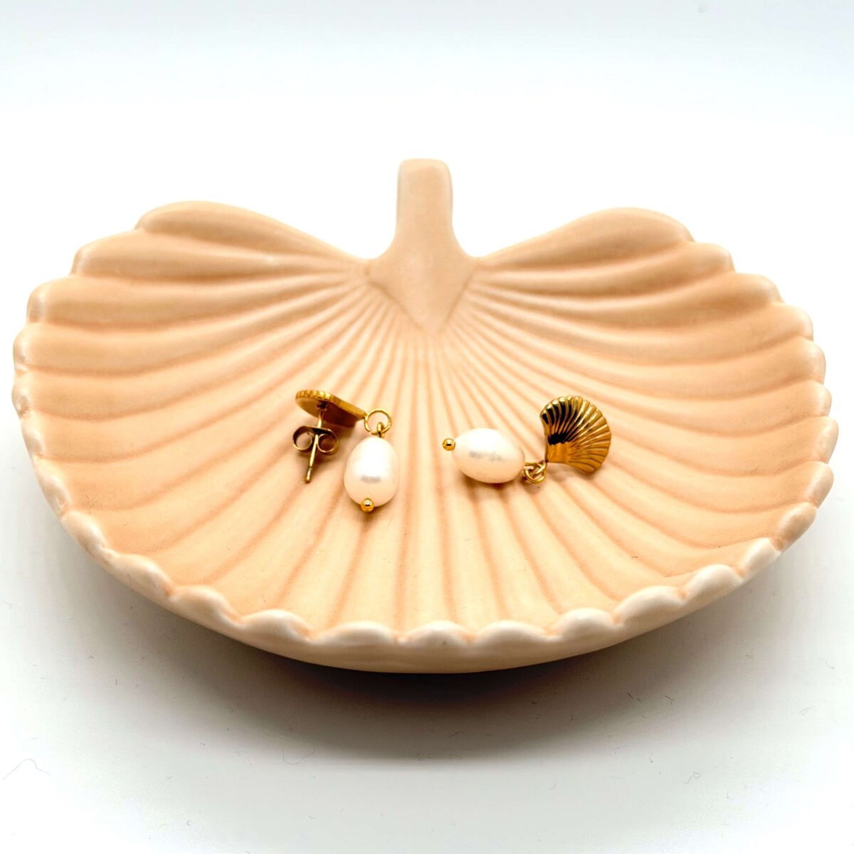 Boucles d'oreilles Perle éventail