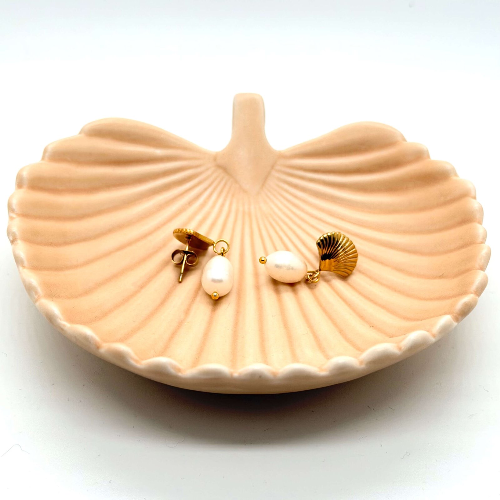 Boucles d'oreilles Perle éventail