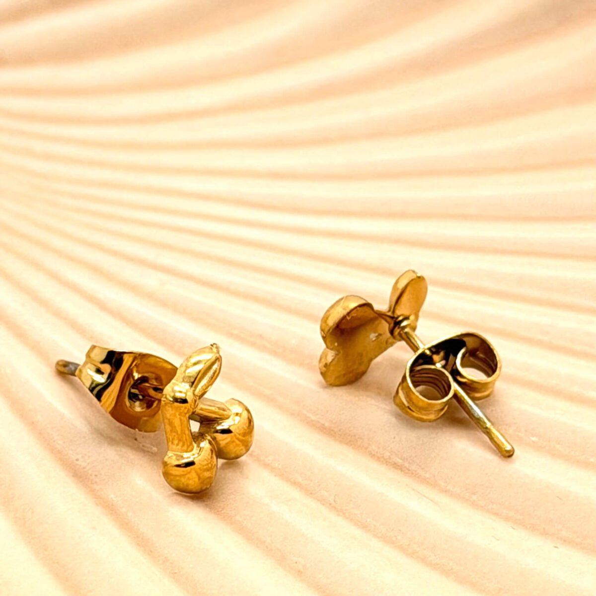 Boucles d'oreilles Cerise doré
