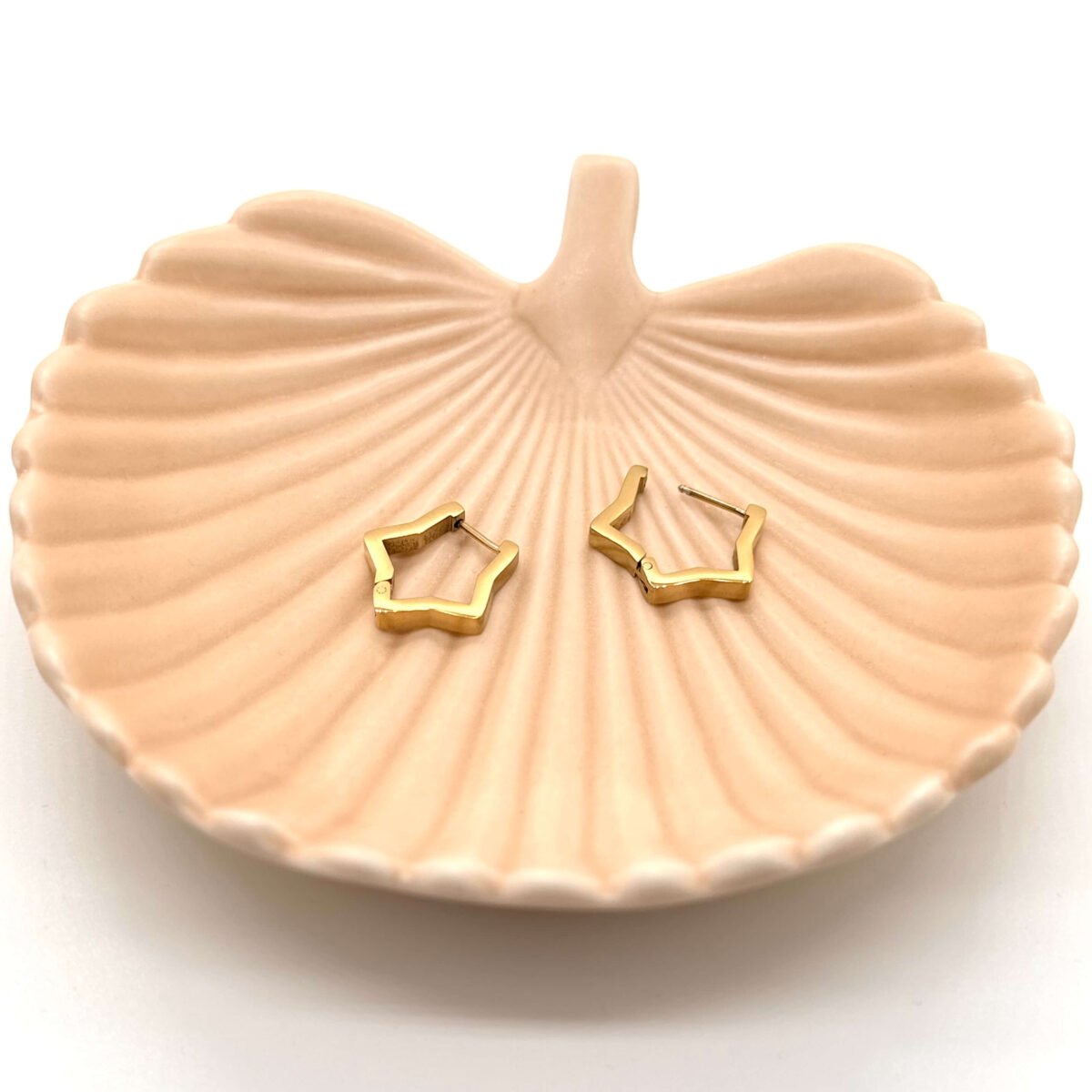 Boucles d'oreilles Etoile Doré
