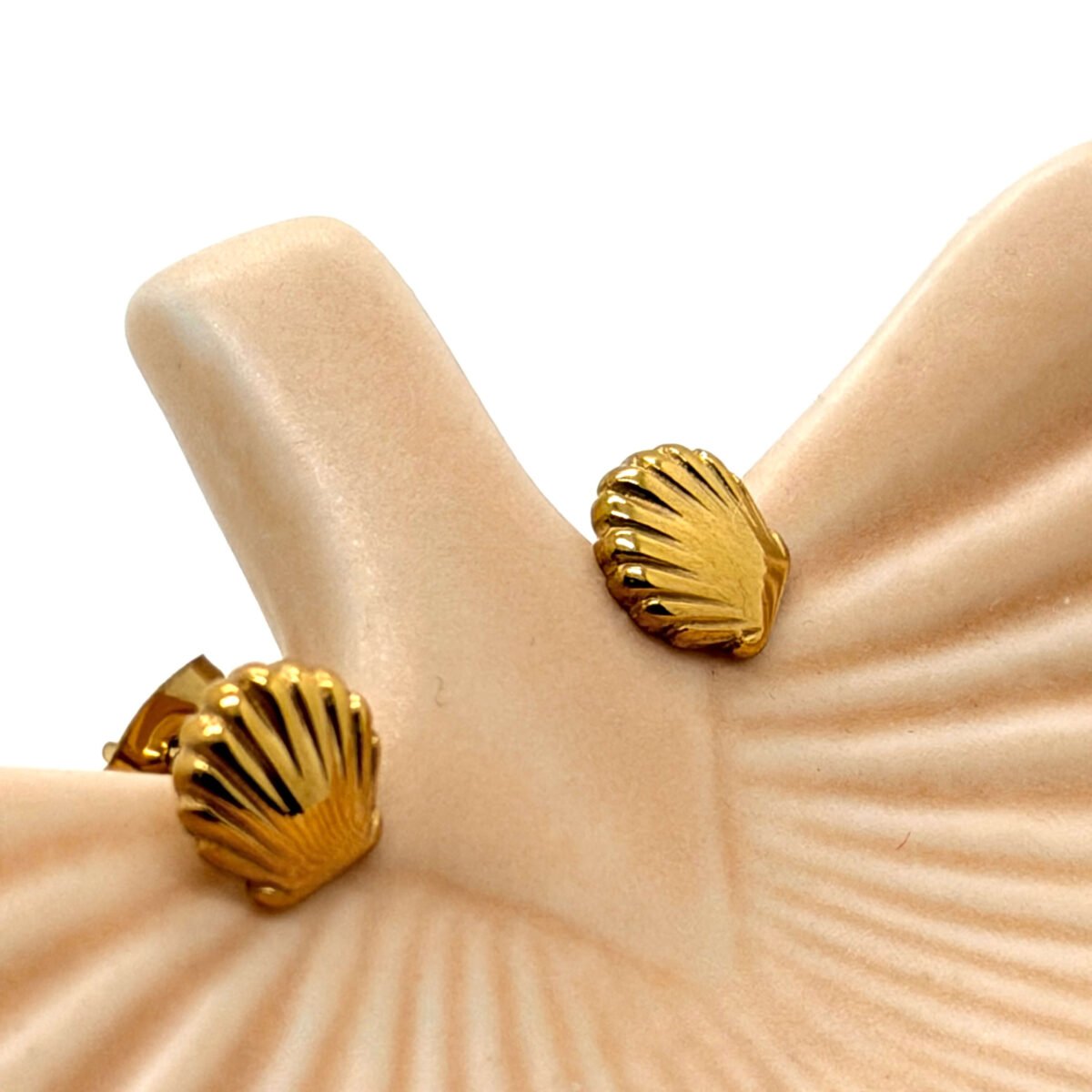 Boucles d'oreilles Coquillage doré