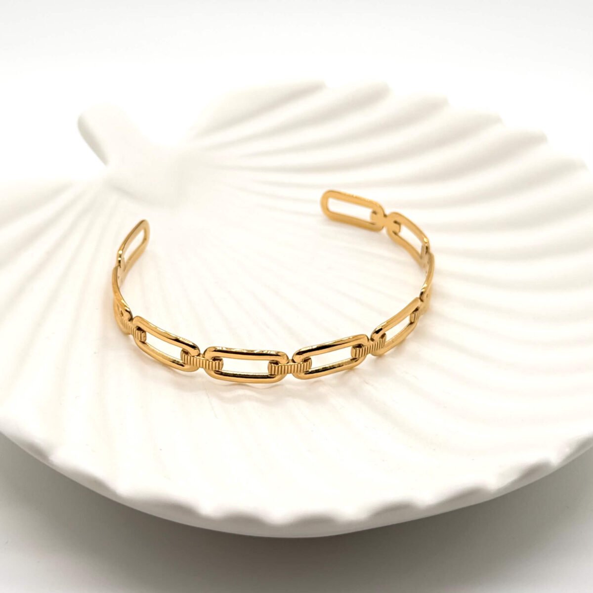 Bracelet Rigide a chaine avec Ouverture