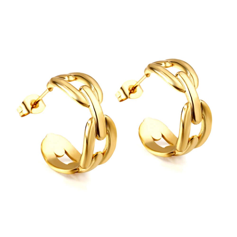 Boucles d'oreilles Demi Ronde