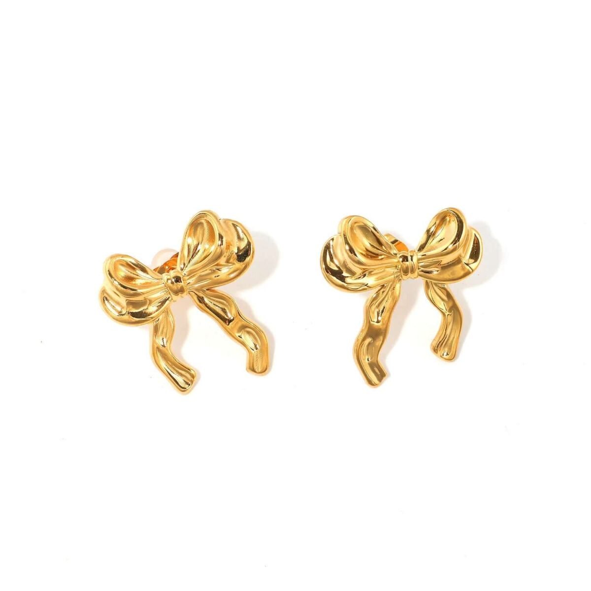 Boucles d'oreilles Noeud doré