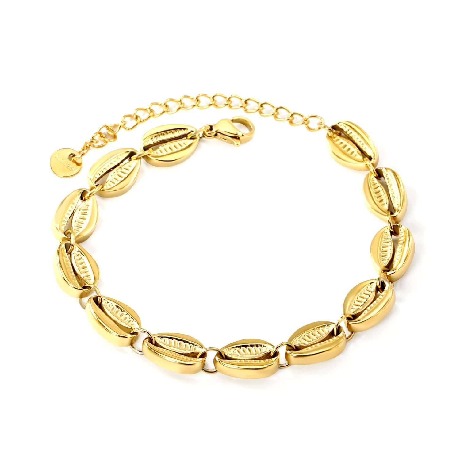 Bracelet Grain café doré