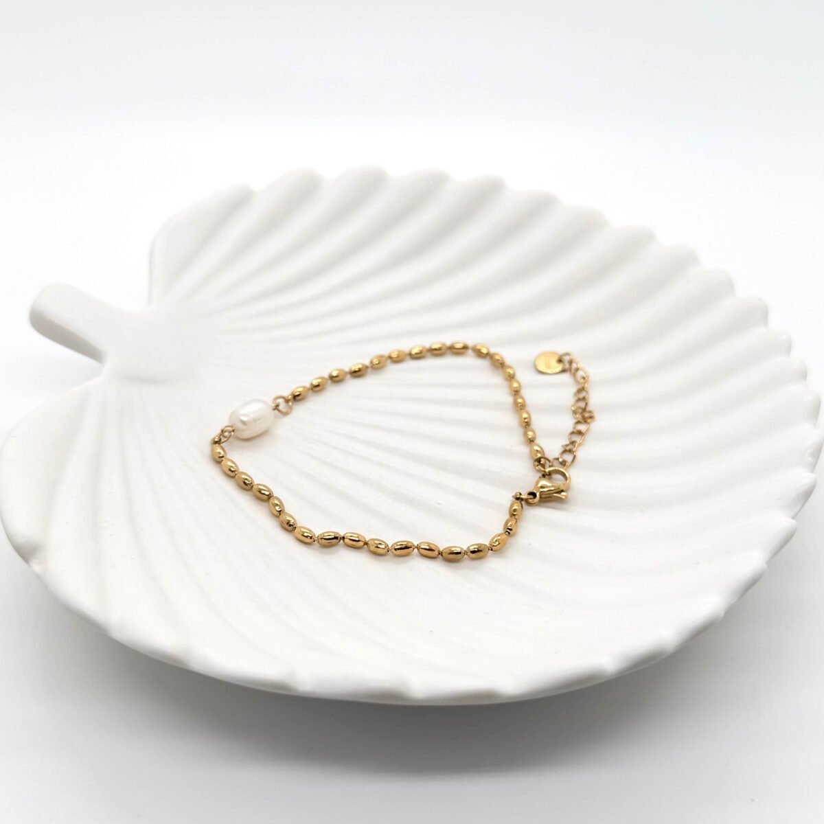 Bracelet en Perles de Blé doré
