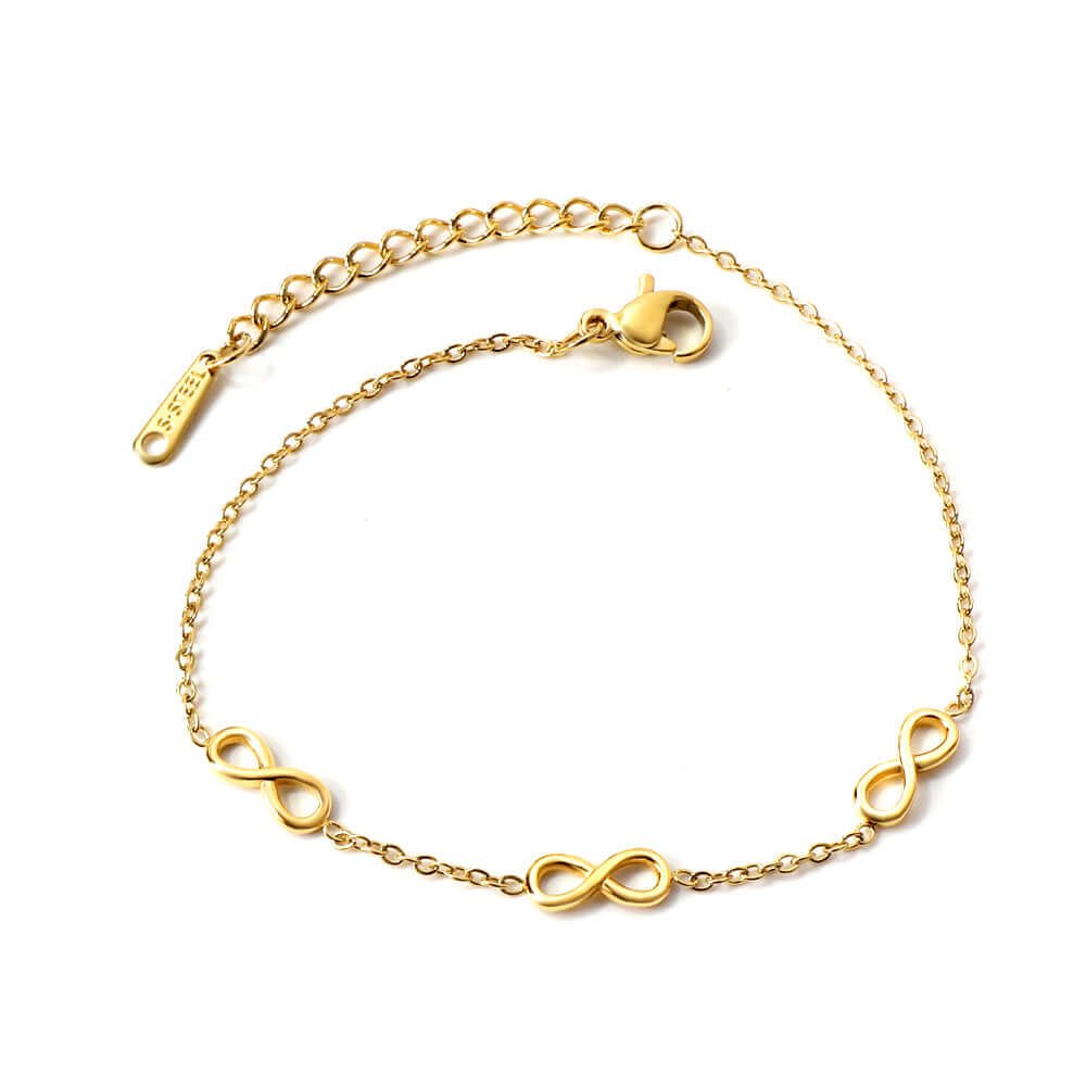 Bracelet Infini en plaqué or